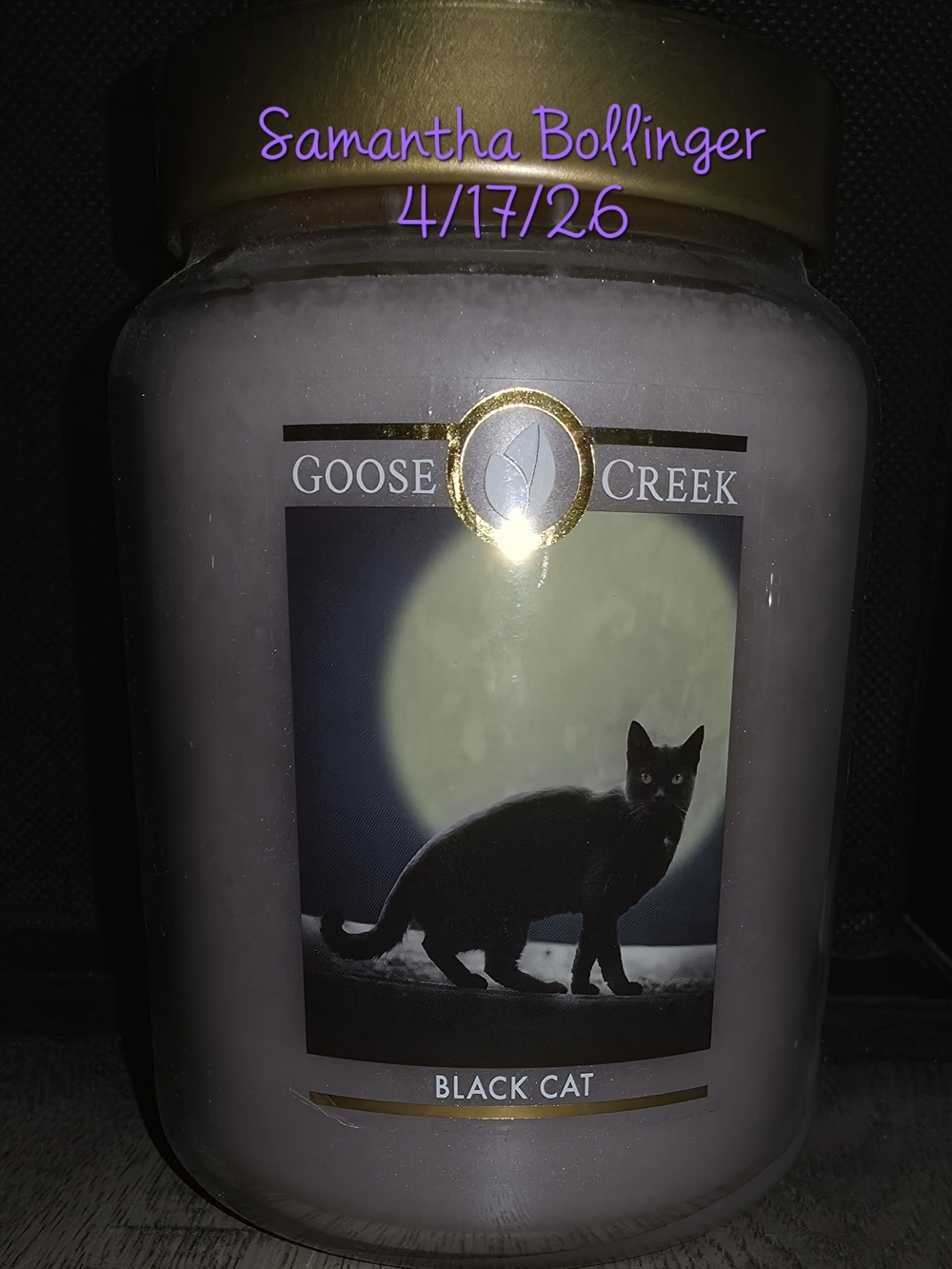 Goose Creek Black Cat Large Jar Candle